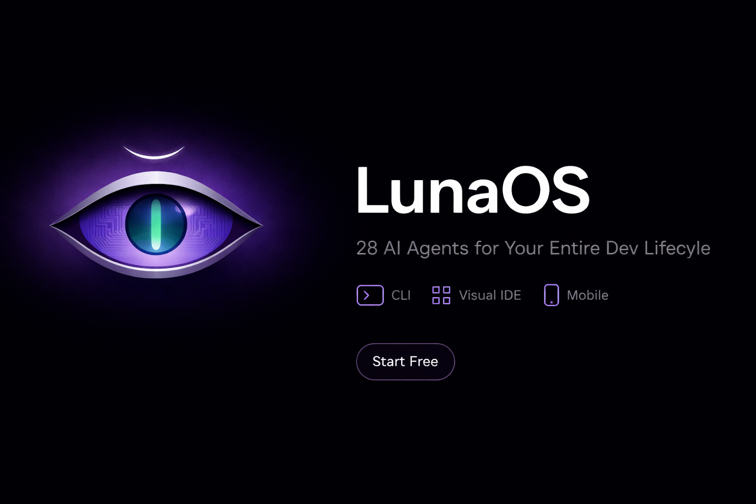 LunaOS platform — AI-powered development intelligence dashboard